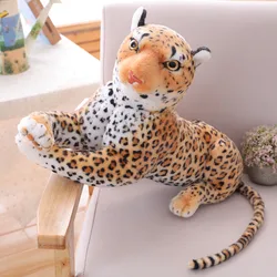 Factory supply wholesale cheetah plush pillow novelty throw plush dolls stuffed leopard toys