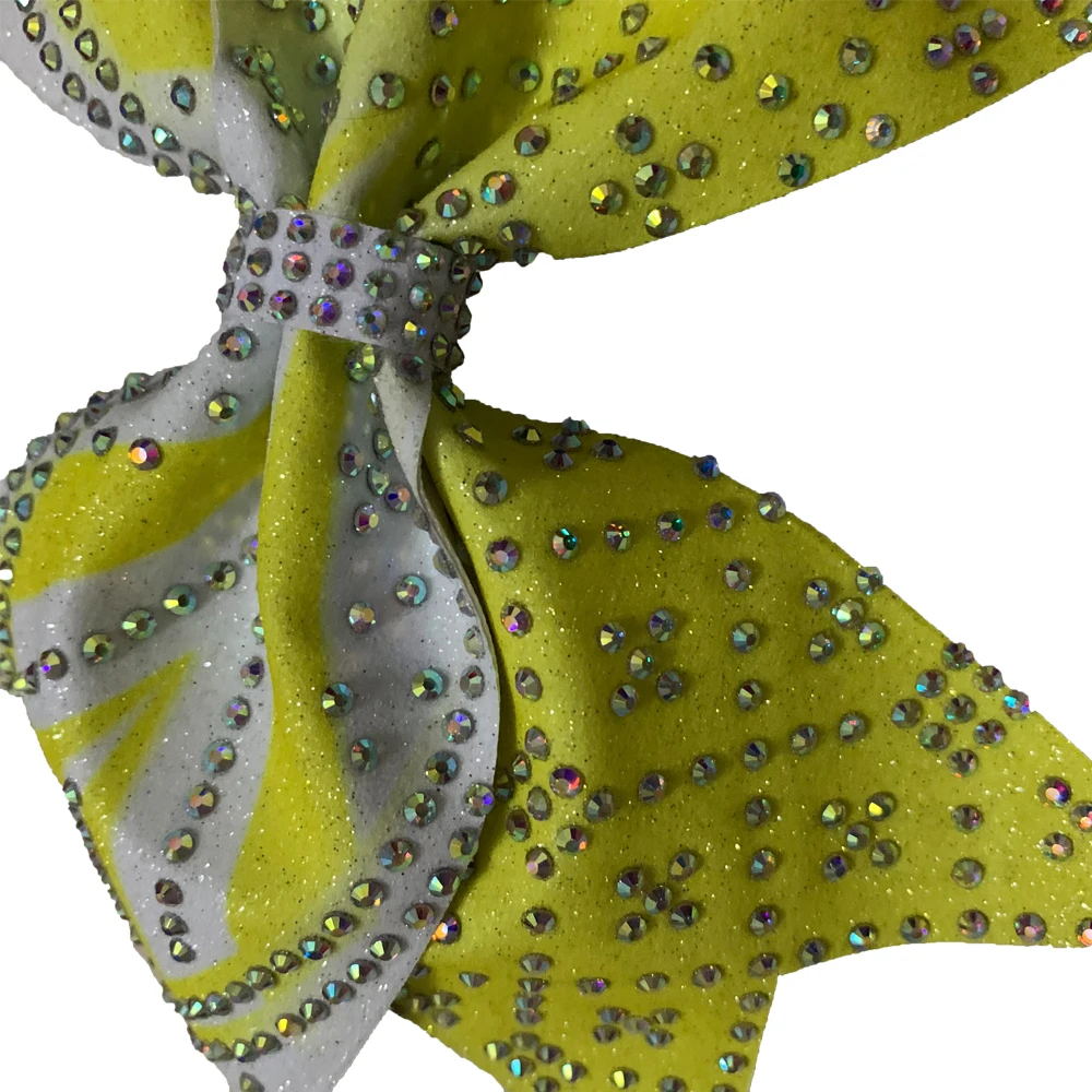 Custom Girls Cheerleader Cheer Bows with Rhinestone Blingbling