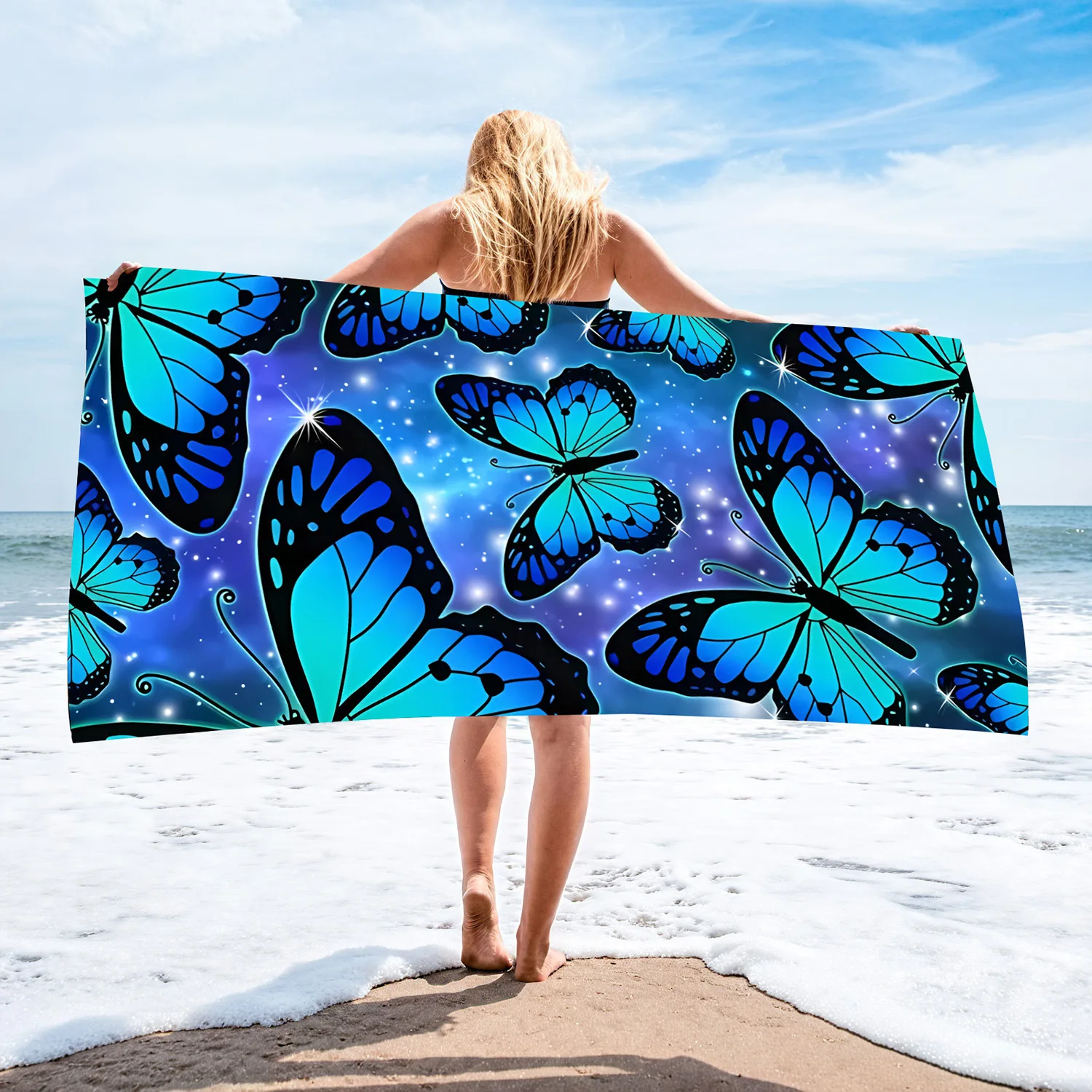 Microfiber Digital Printing Dolphin Beach Towel Sand Proof Beach Towel Summer Beach Towel