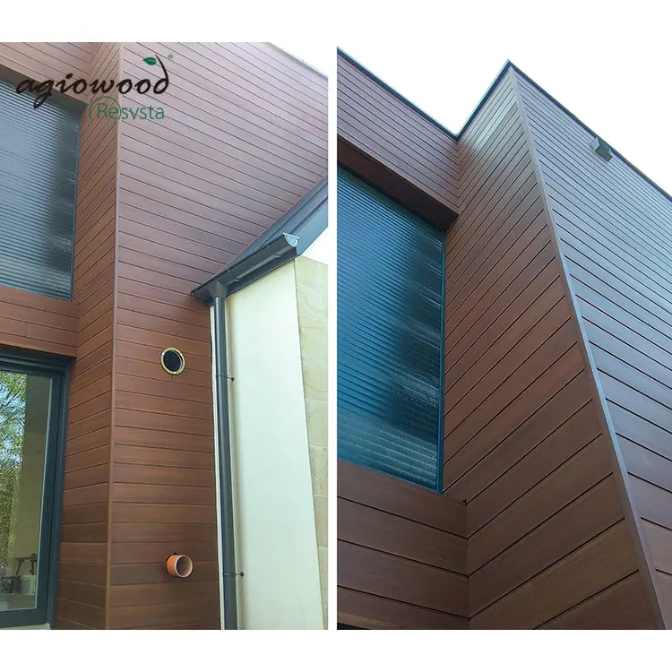 
Resysta Agio Wood Plastic Exterior Wooden Wall Panel Wall Cladding 