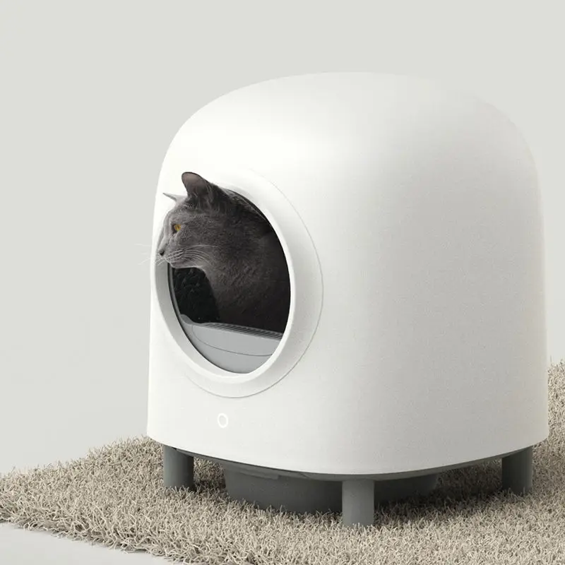 Petree Cat Litter Box Luxury Large Enclosed Automatic Cat Litter Toilet Auto Smart Intelligent Self-cleaning Cat Litter Box