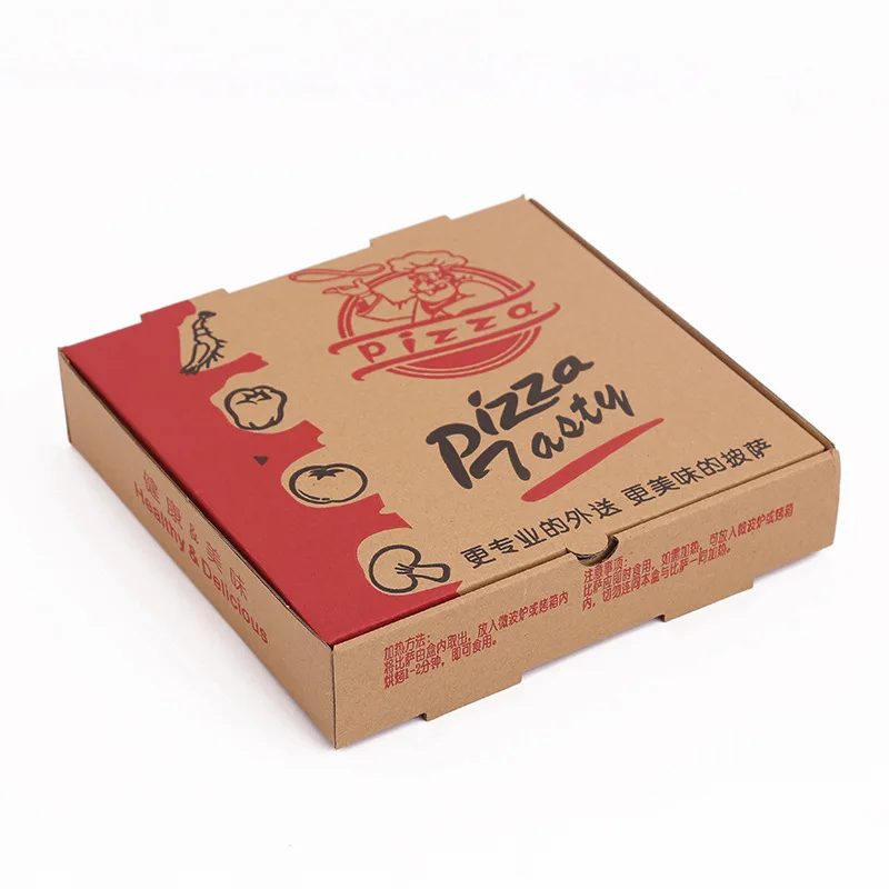 Factory Supplier Custom Pizza Box Corrugated Cardboard 12inch Box for Pizza Packaging