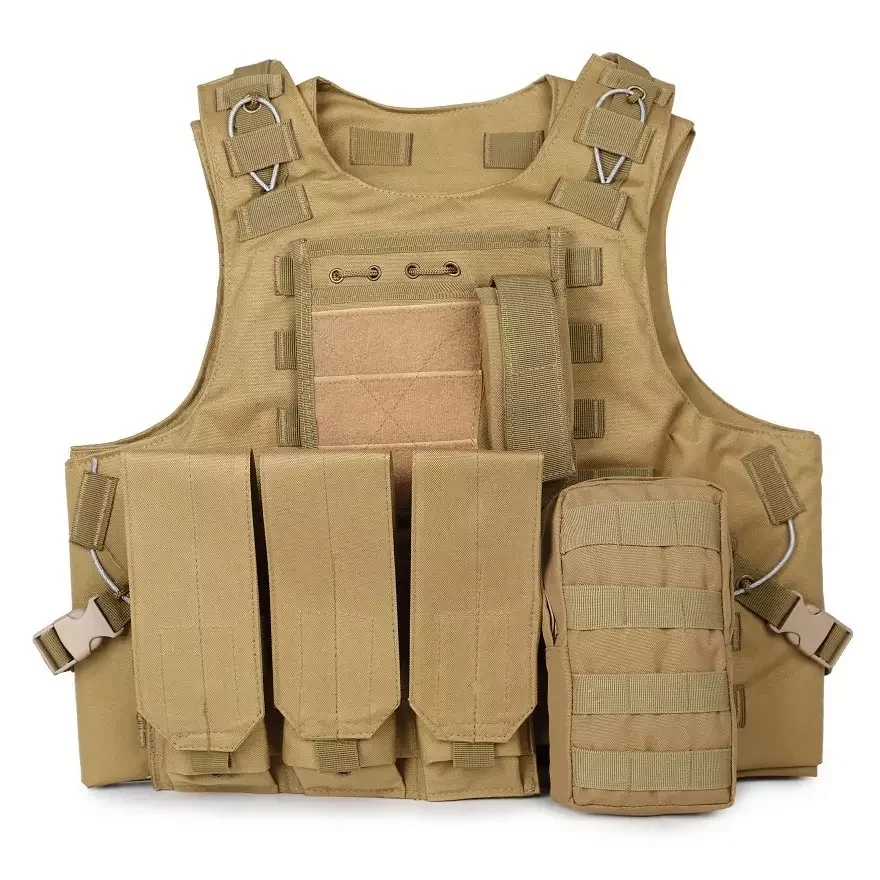 HOT  Manufacturer Factory price Tactical Black Training Vest Tactical Equipment Plate Carrier Pouch Tactical Vest