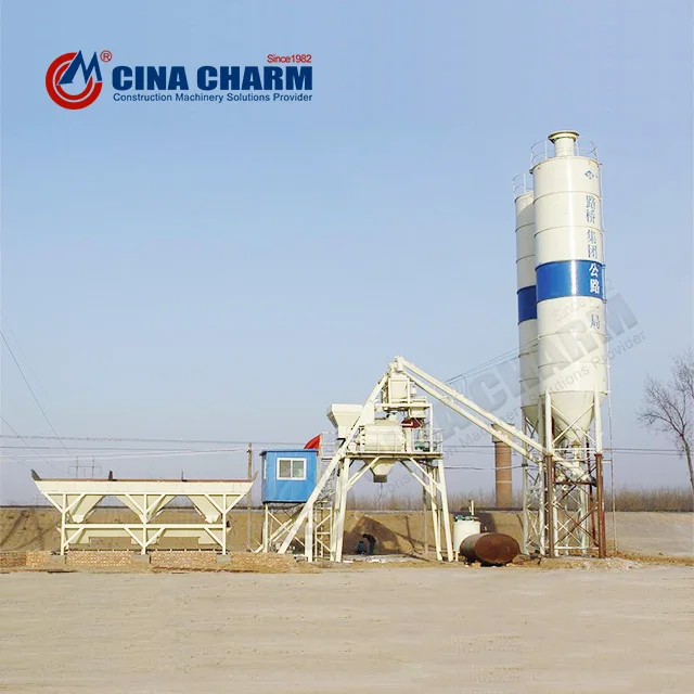 High quality HZS50 Fully-Automatic Concrete Mixing Plant with CE certification