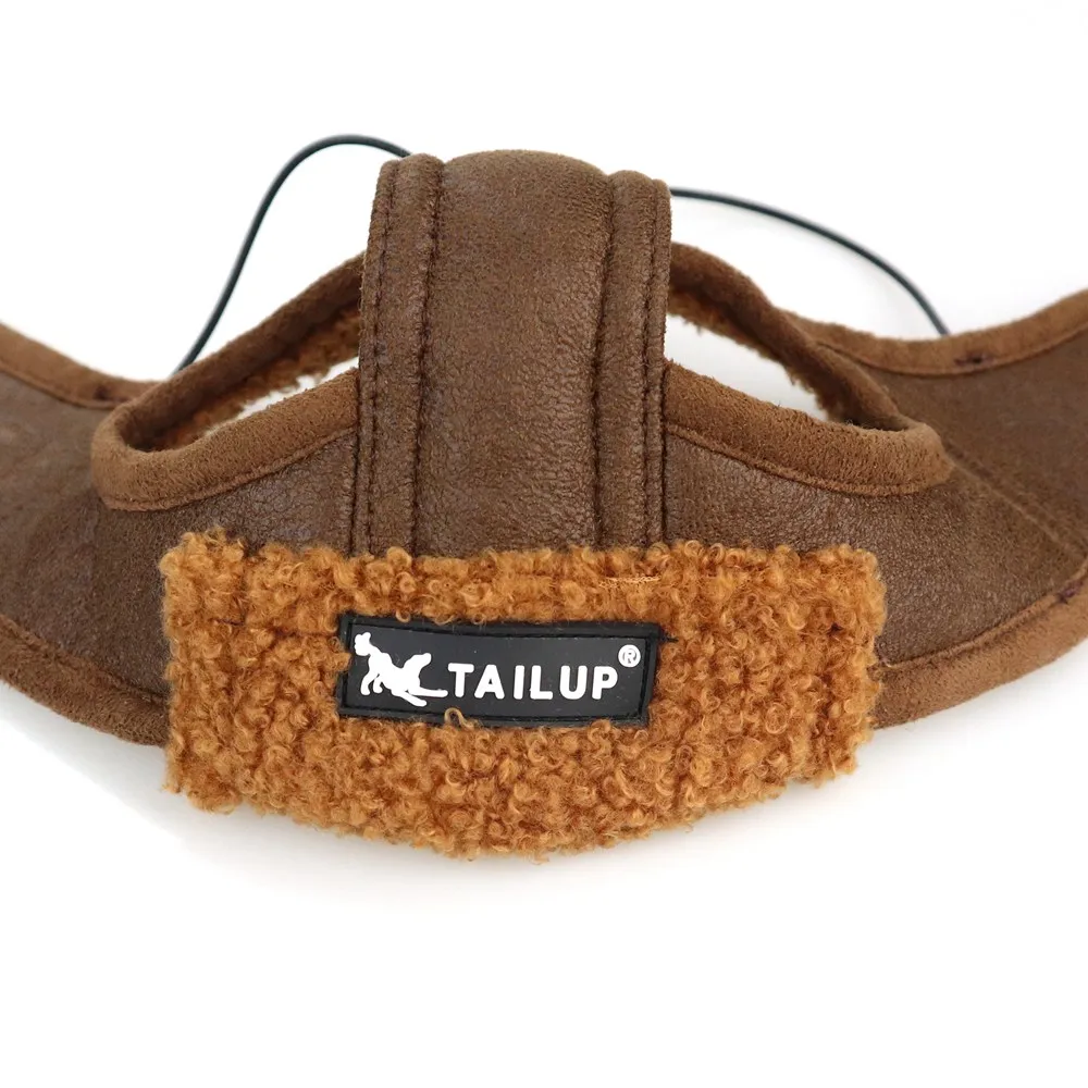 Low MOQ Customized Windproof Pet Pilot Visor Hat with Ear Holes for Small Dogs