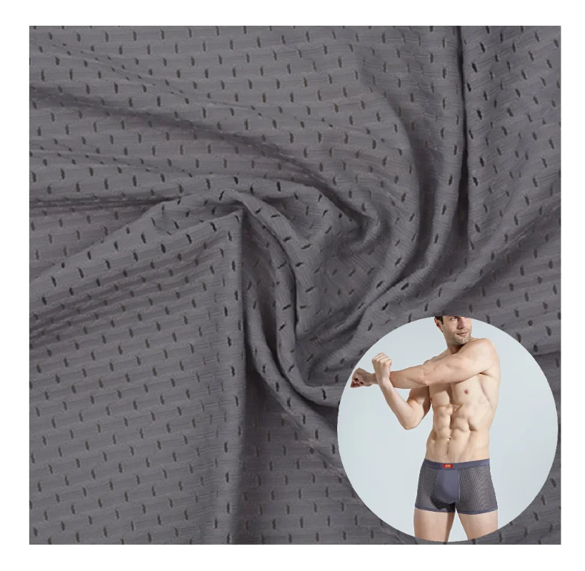 Custom  fabric knitted sports fabric polyester spandex quick dry breathable  fabrics mesh  for sportswear