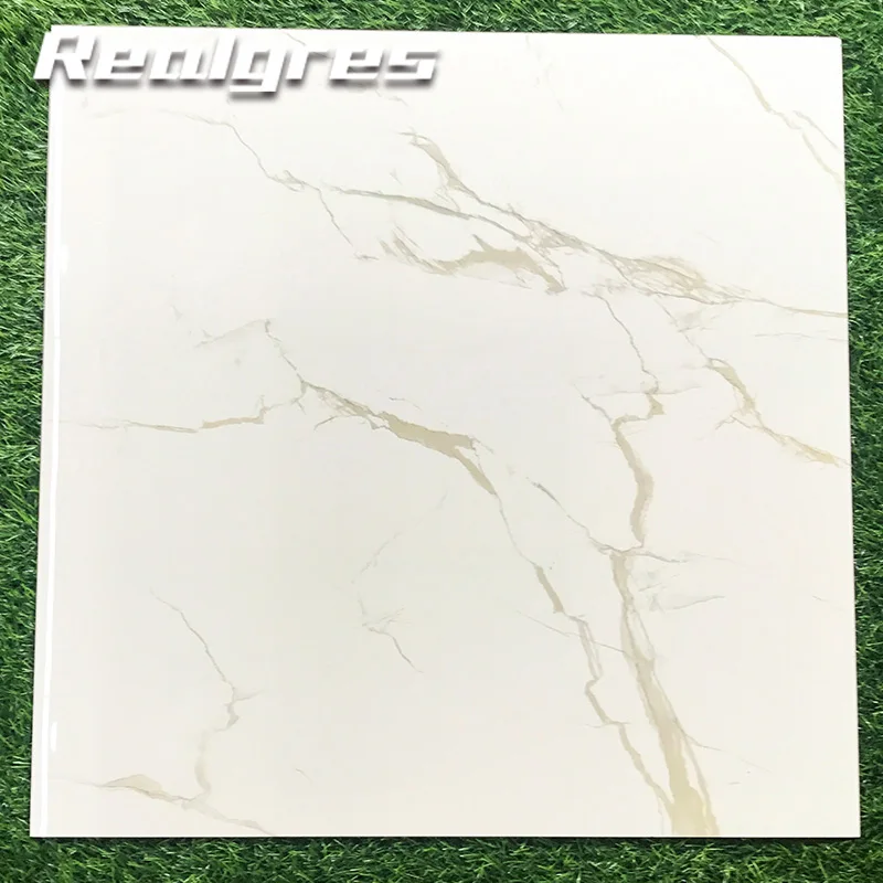 60x60 Sparkle Polished Porcelain Marble White Granite Vinyl Tile Flooring