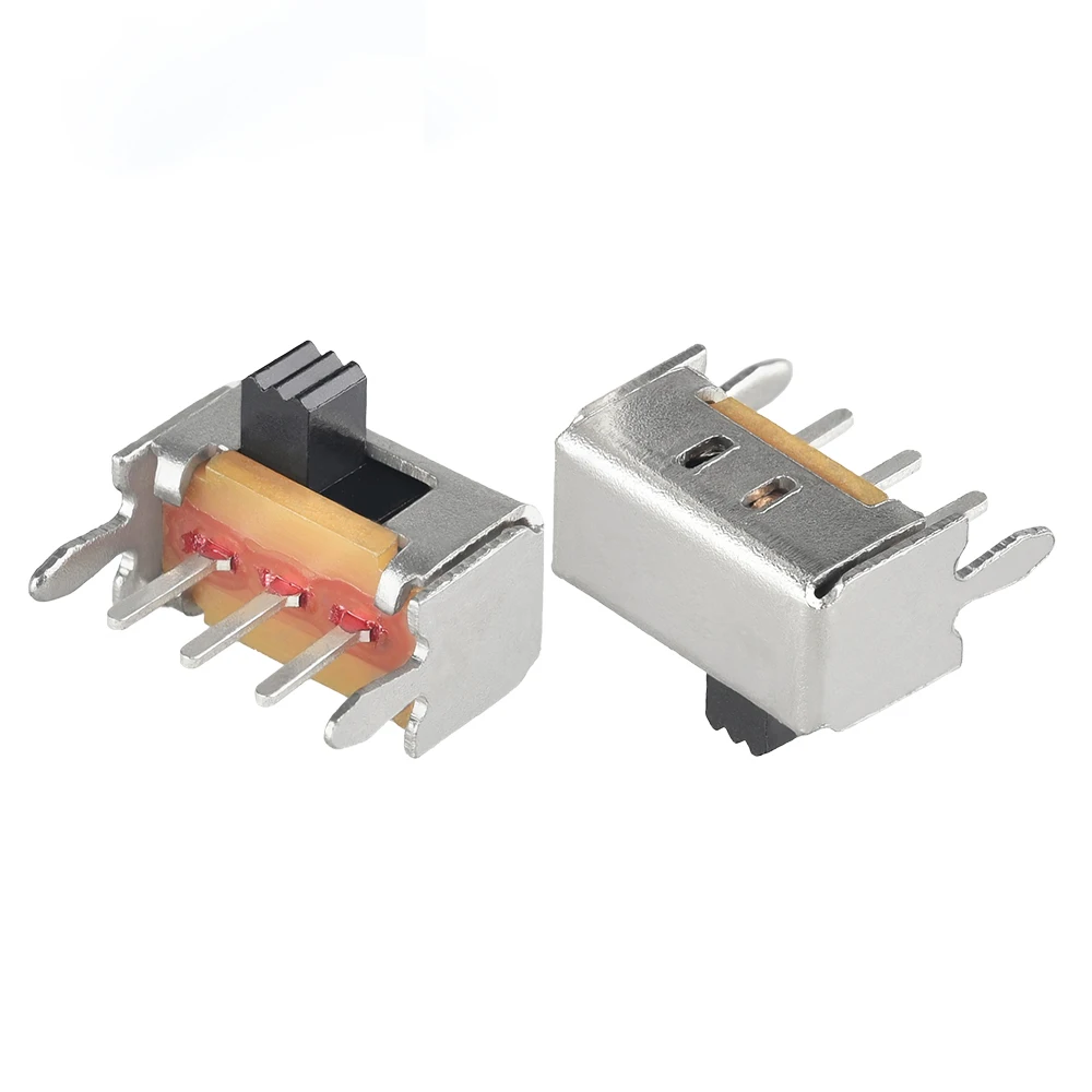 5mm high side knob 6 pin 2 position DPDT slide switch 0.5A 50VAC