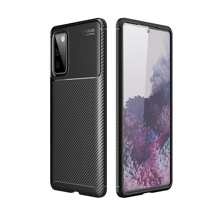 Carbon Fiber Flexible Phone Back Cover For Samsung Galaxy S20 FE Case; Factory Price Ultra-thin Case Hot Sale Mobile Phone Bags