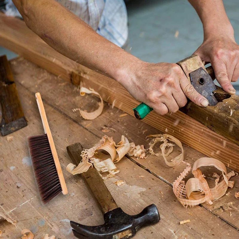 Environmental protection PP wire cleaning brushes with long beech handle for window household Bed Sofa Furniture Clothes Car