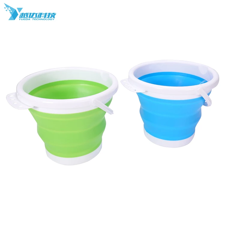
Good Price Portable Folding Bucket Camping Fishing Car Washing Plastic Folding Bucket 