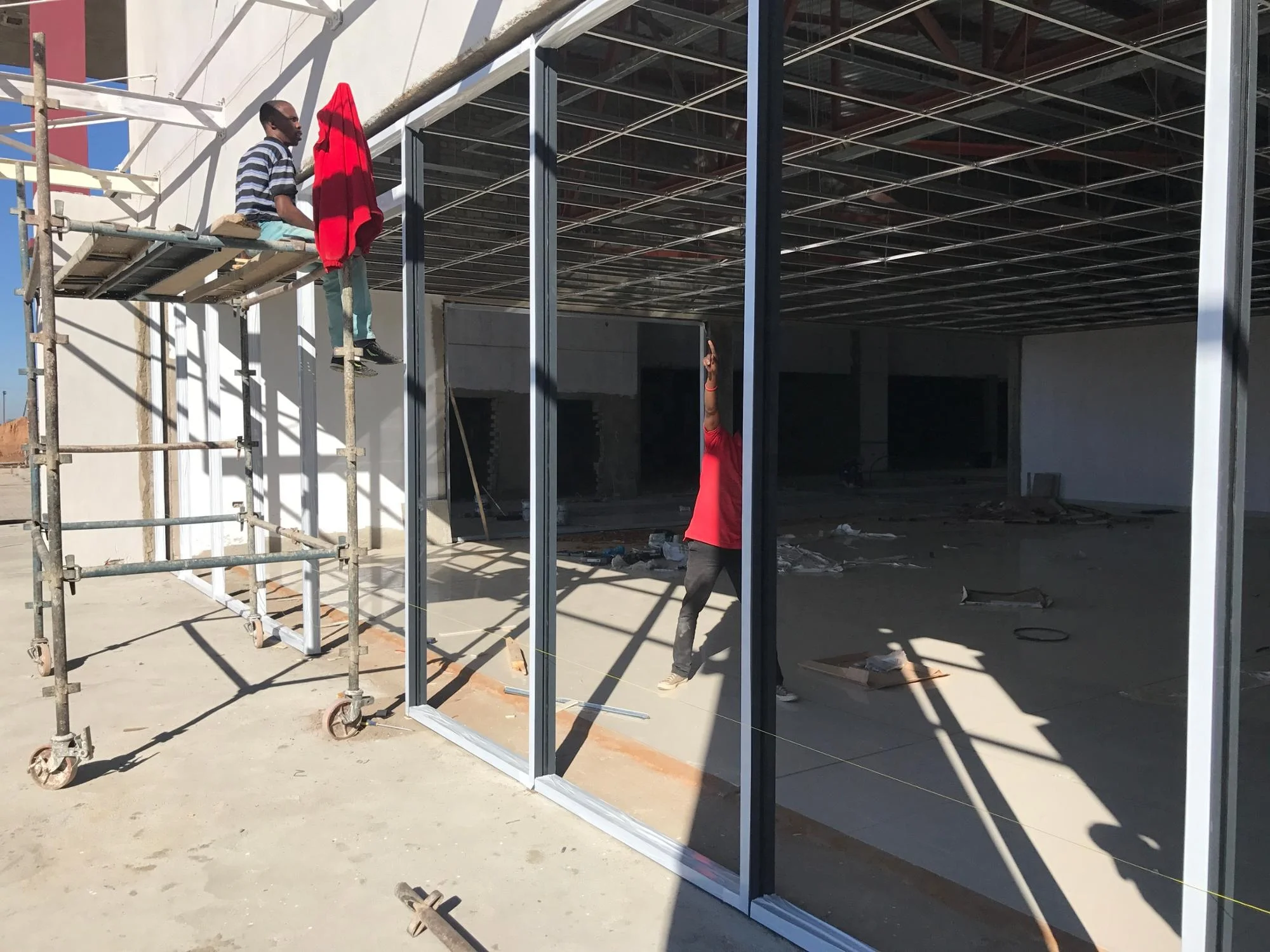 hot sale australia system commerical aluminium storefront glass wall