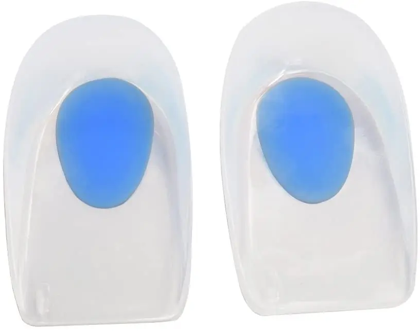 Silicone Heel Cup Pads for Bone Spurs Plantar Fasciitis Feet Insoles Arch Supports Orthotics Inserts Relieve Flat Feet, High Arc
