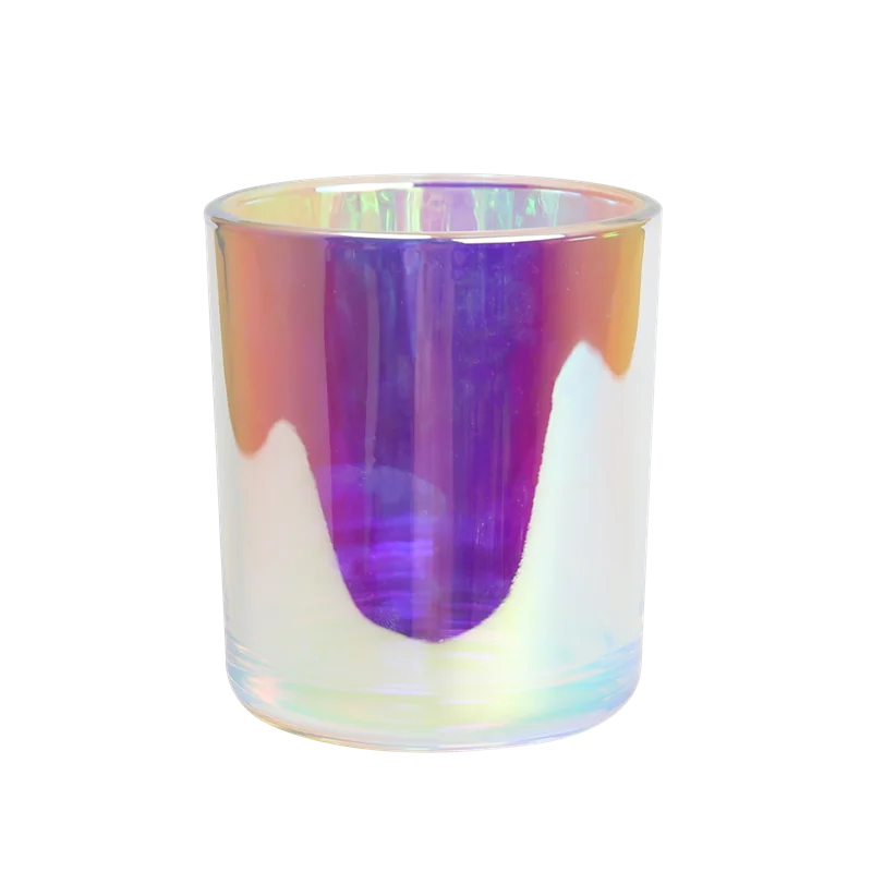Wholesale Free Shipping Dome Cover Aura Empty 2 Oz 8 Oz Wide Hand Made 5 Days Glass Candle Jars Without Lid