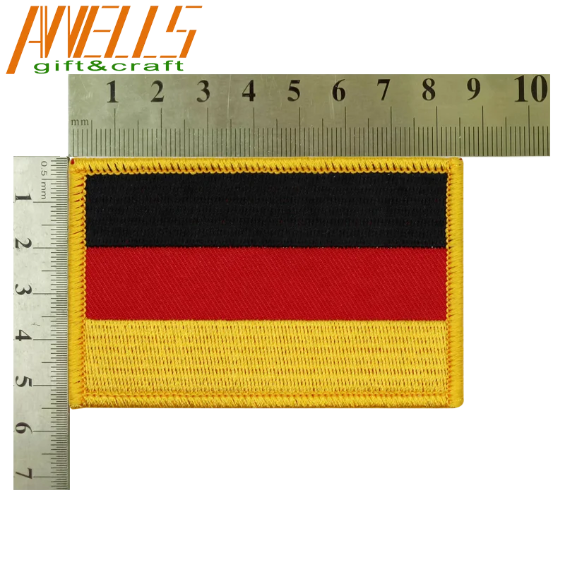 Embroidered Flag Patches Country And Regional National Sew-On Embroidered Badges Patches US UK European State Province Iron on