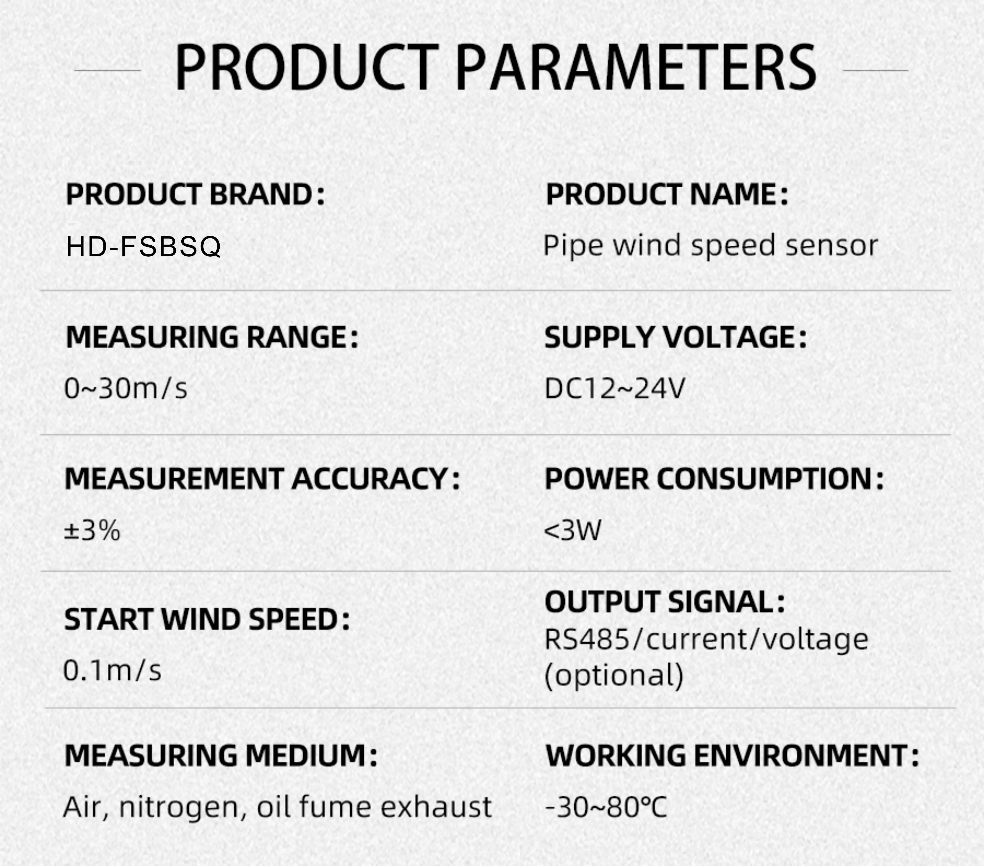 
2021 Hot Industrial wind vane used in smaller holes Hot Wire Anemometer 0-10v 4-20ma 