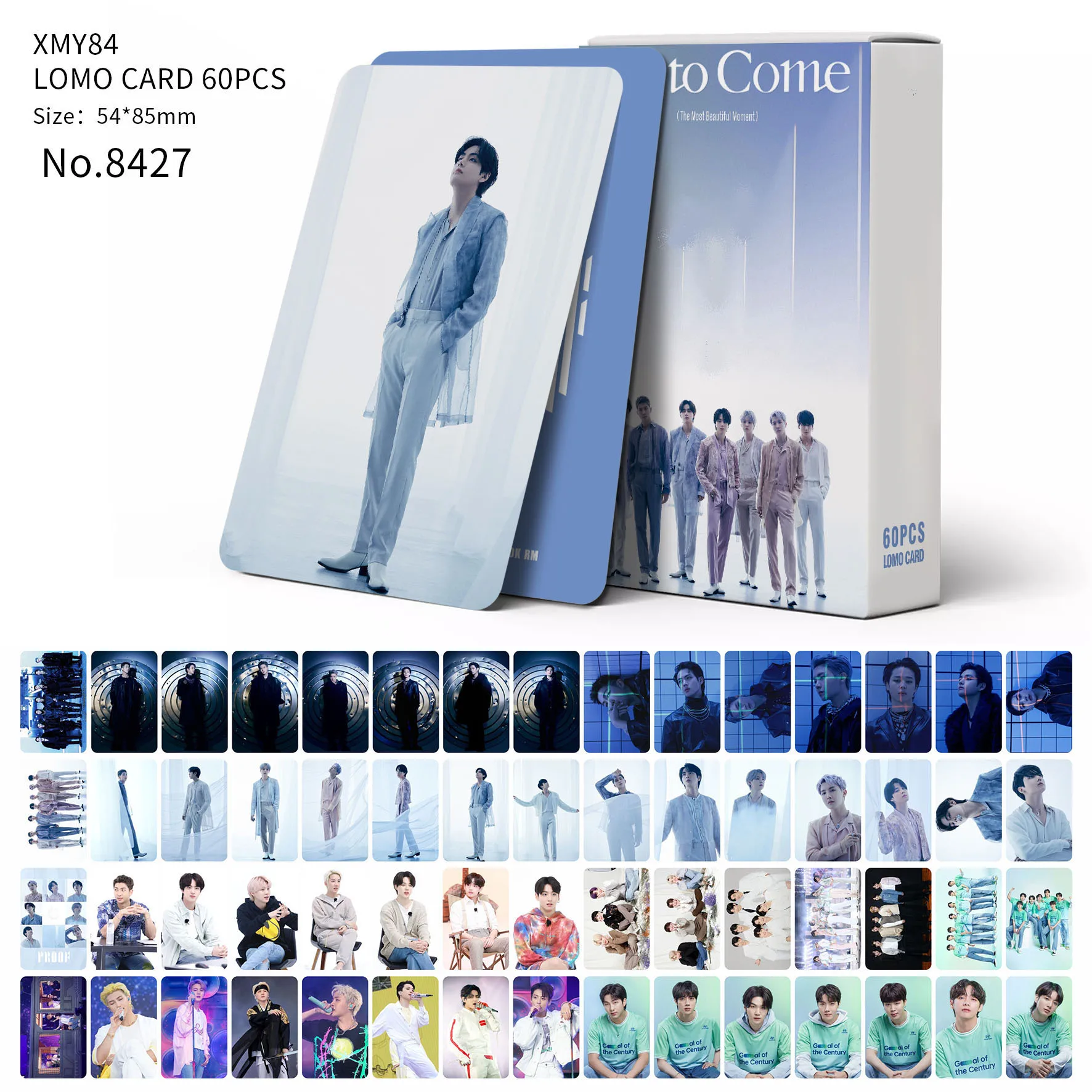 60pcs/box Kpop new album PROOF Bulletproof Boy JK V RM JIMIN Album Lomo Photo Card Thank You Card Paper Crafts Lomo Cards