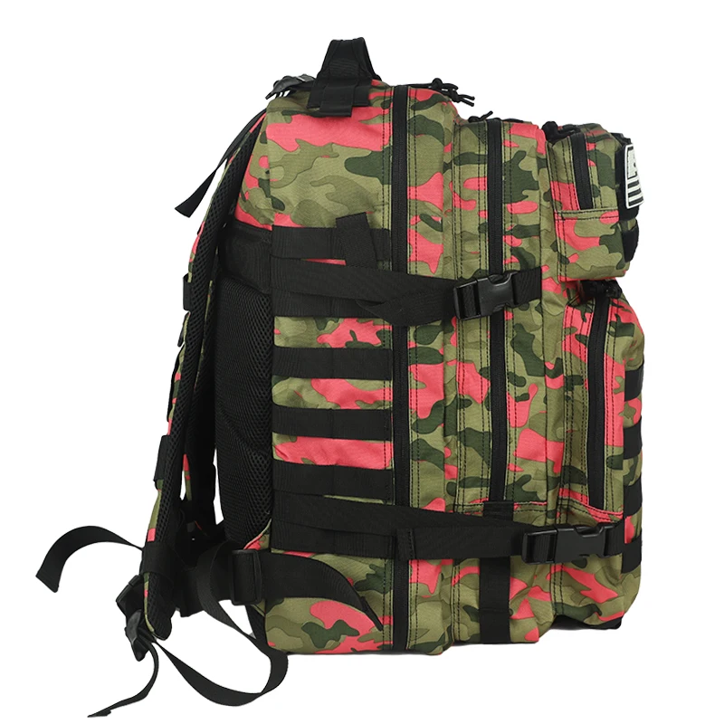 Wholesale Custom Logo Waterproof Fashion Popular Fitness Outdoor Sports 900D Oxford Rose Camo Tactical Backpack