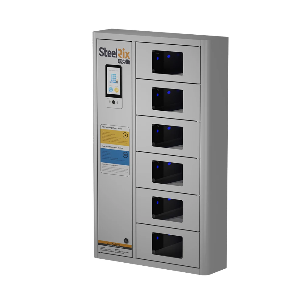 12 Door Metal Cellphone Charger Station Display Mobile Phone Storage Charging Steel Cabinet Locker