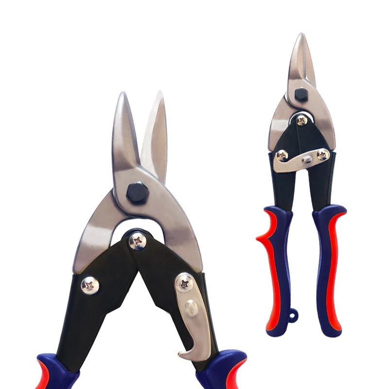 Cr-V steel metal iron sheet shear cutting snips straight right left aviation scissors