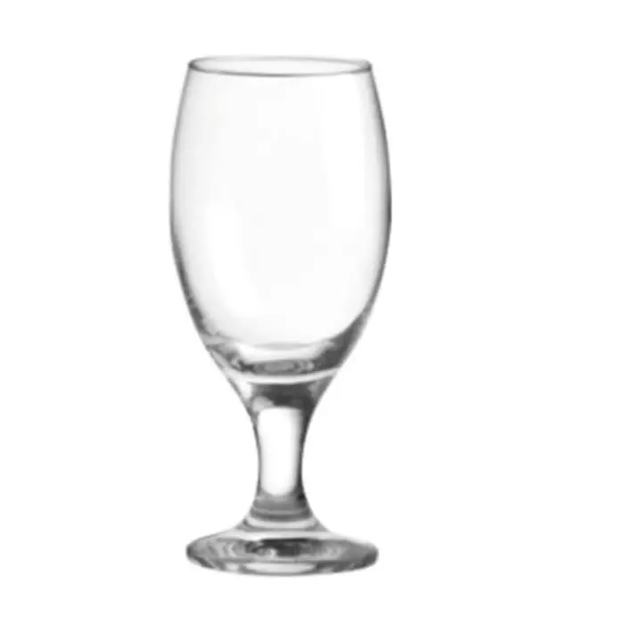 Wholesale 390ml Red Wine Glasses Clear Goblet Footed Juice Drinking Cup Integrated Glass Stemware With Custom Logo 3915