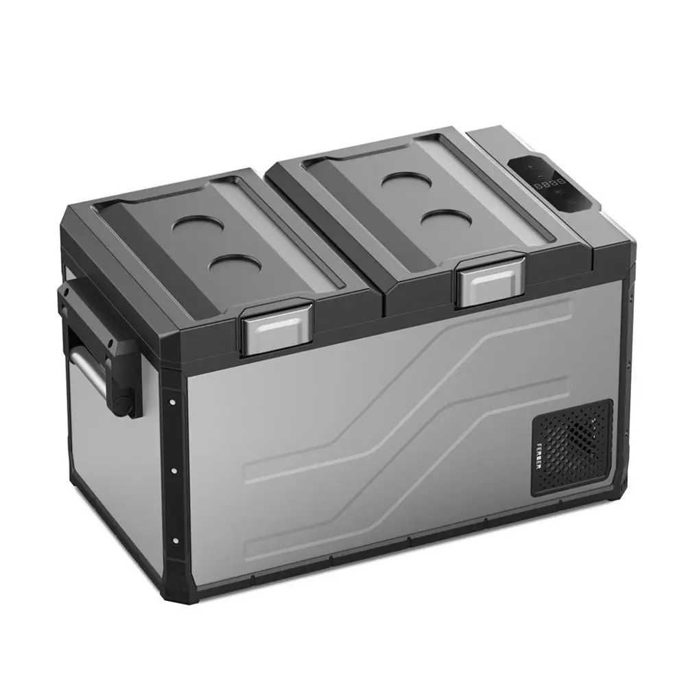 60L Car Fridge Portable Refrigerator Mini Fridge Auto Compressor Freezer RV Van Truck Travel Cooler Home Use 12/24V 220V