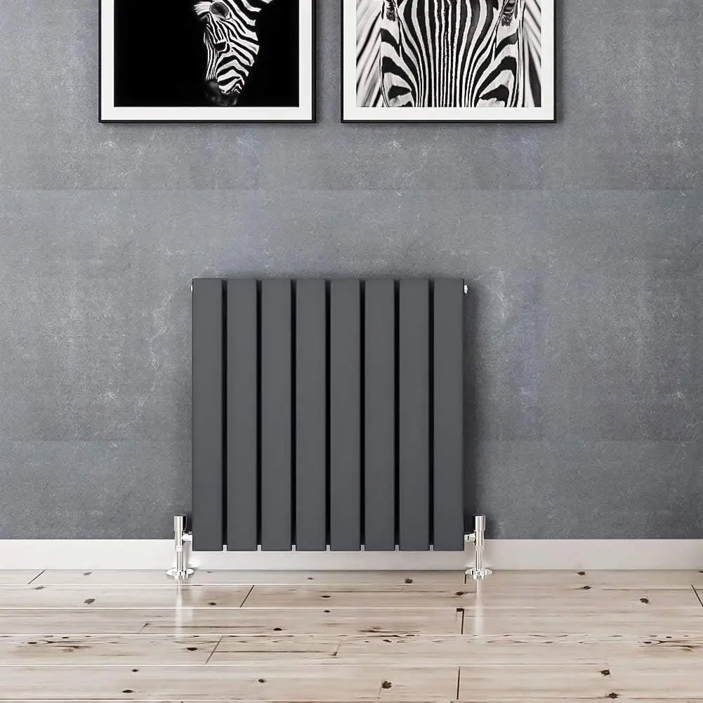 Factory Supply Anthracite White Double Flat Panel Hot Water Hydronic Heat Radiating Steel Radiator with Best Quality for Home