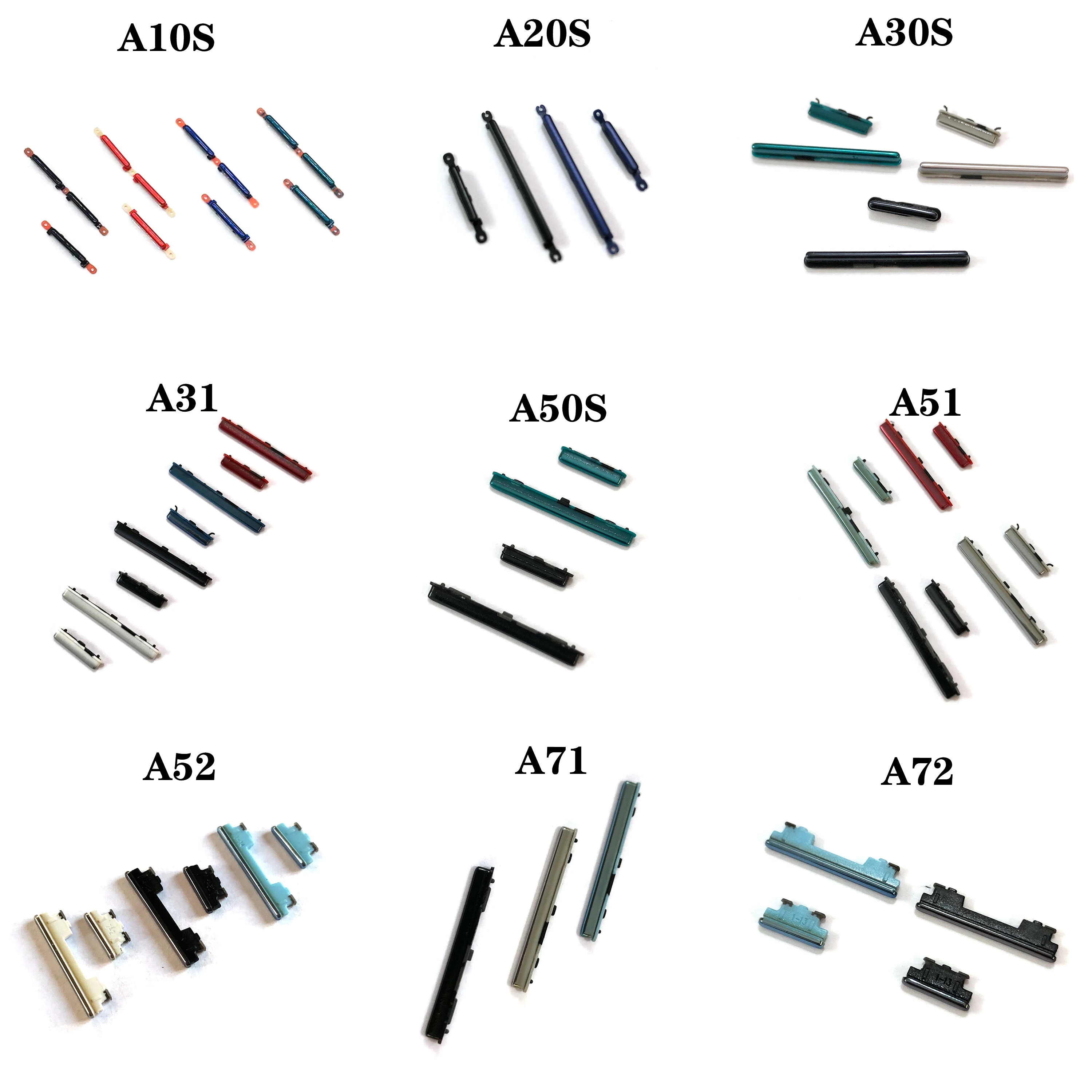 Power On Off Volume Side Button Key for Samsung A01 Core A02 A02S A03S A10S A11 A20 A20S A21S A30S A31 A32 A50S A51 A52 A71 A72