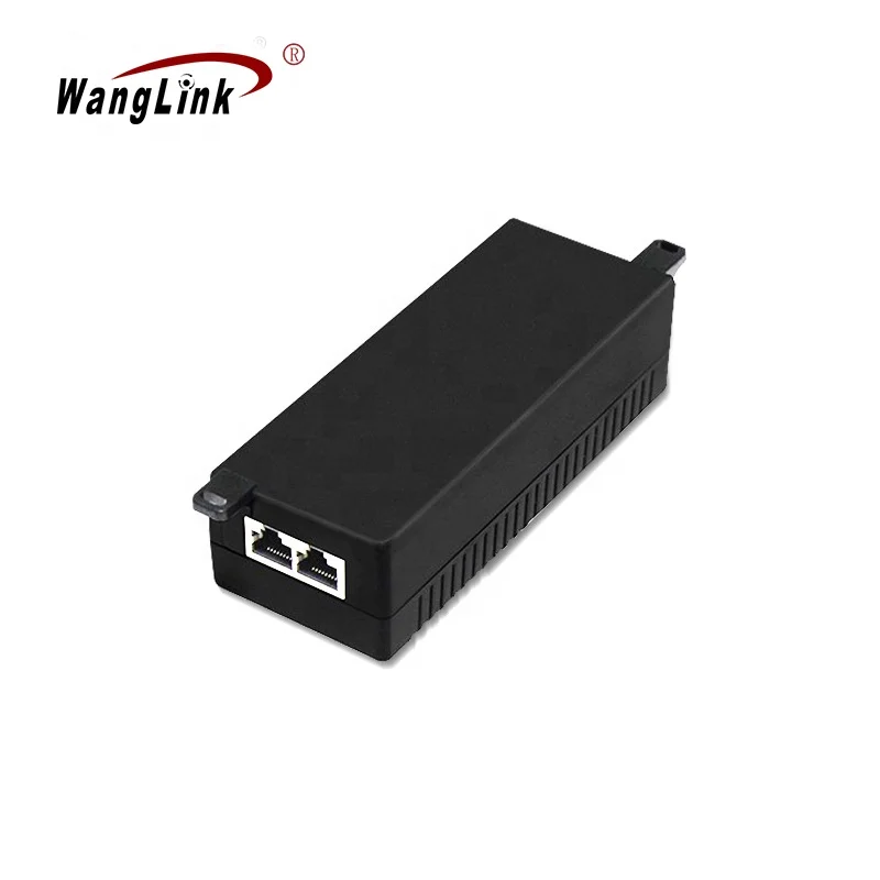 PoE Injector Adapter, PoE+ Injector 30W 10/100/1000Mbps IEEE 802.3af/at Compliant, Up to 100 Meters