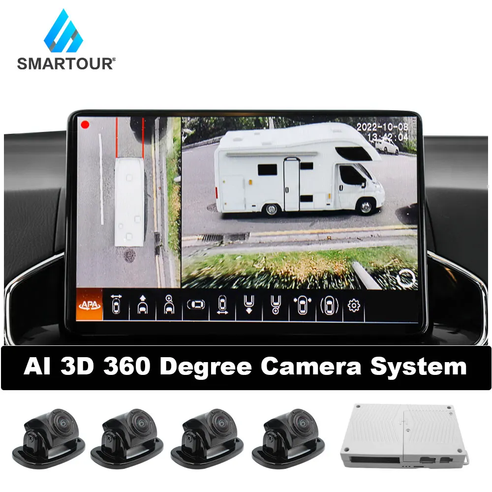 Smartour AI AHD 1080p 4k HD 3.5D 360 градусов автомобильное крепление на объемный вид птица АВМ камера системы для грузовик/школьный автобус/Camper