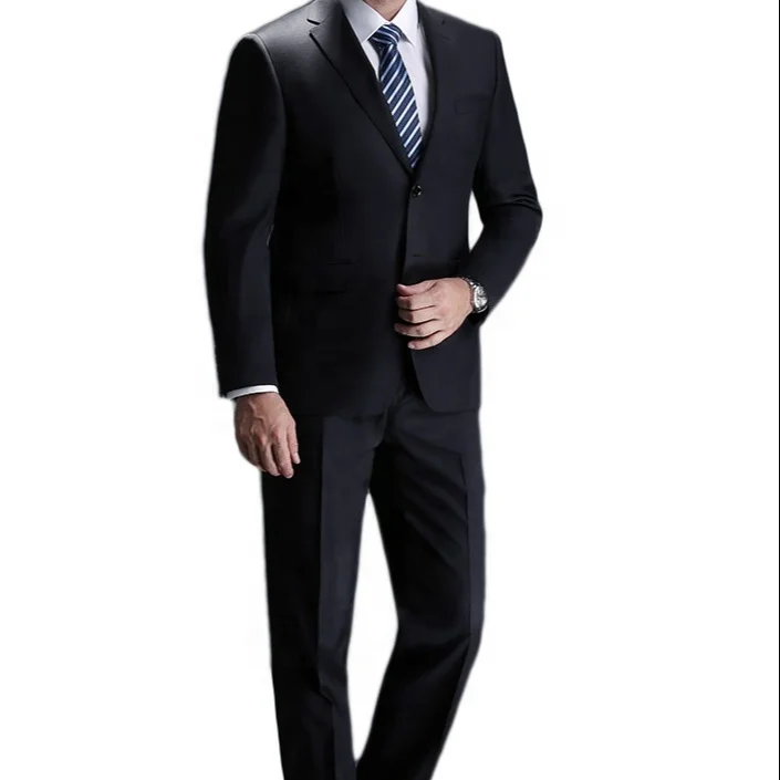 Fit Men Suit for Work Professional Black Suit High Quality Slim Stylish Clothing Business Occasion Business Suits