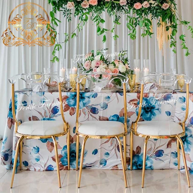 Acrylic Tiffany  Wholesale  Acrylic Chaises De Mariage Wedding Chair