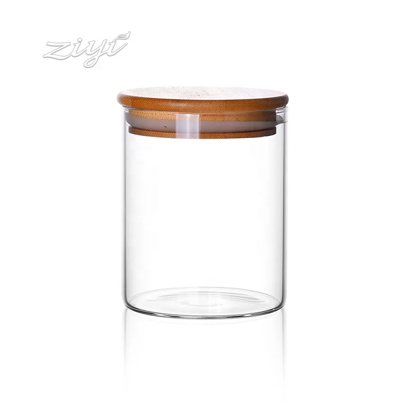 Kitchen Glass Storage Containers Wholesale Glass Jar Set with 8 pieces Borosilicate Storage Jars set Glass Food Canister