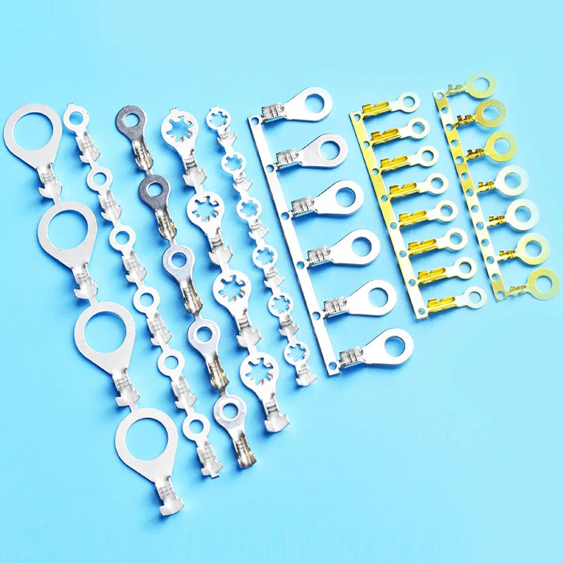 QWT wholesale prices copper naked cable terminales lugs cold-pressed non-insulated car circle ground ring crimp terminals