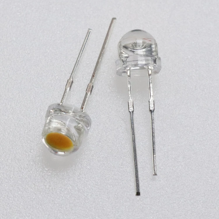 4.8mm 5mm 8mm LED High Brightness Lamp  White Color Straw Hat Short Long Legs LED Diode