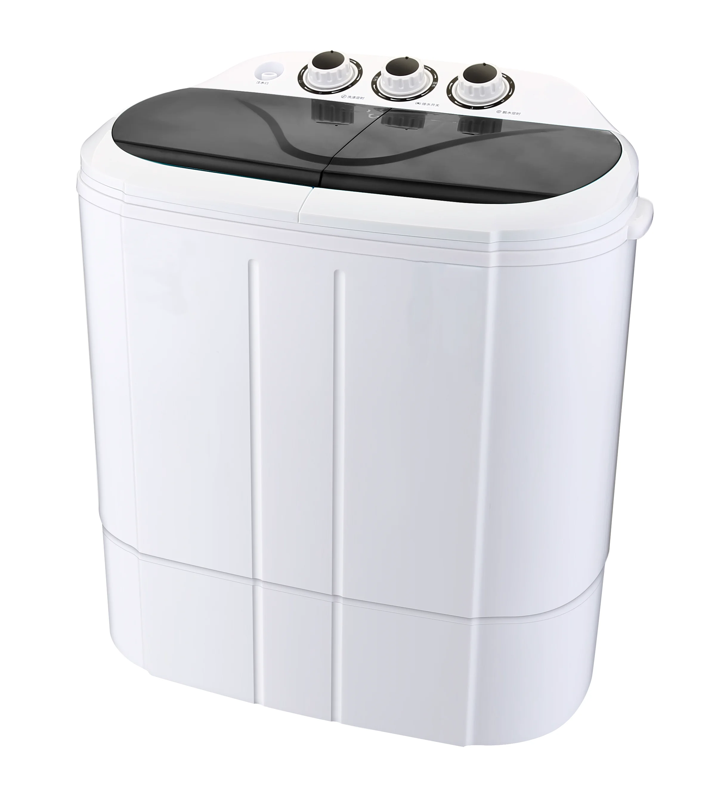 Household double-barrel washing machine