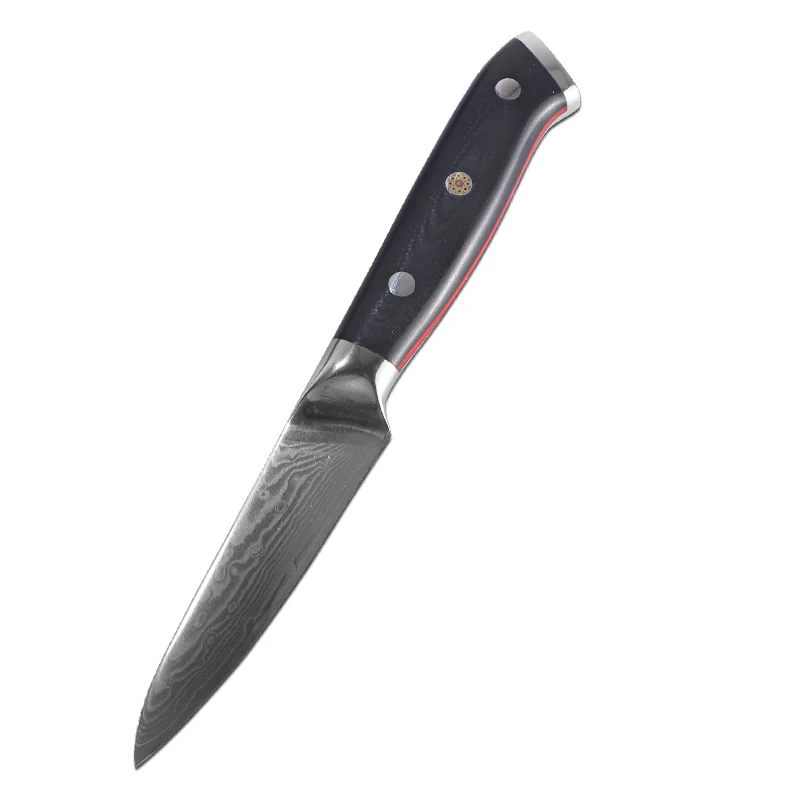 3 5 дюймовый кухонный нож из дамасской стали с ручкой G10 дамасский Нож Для Чистки