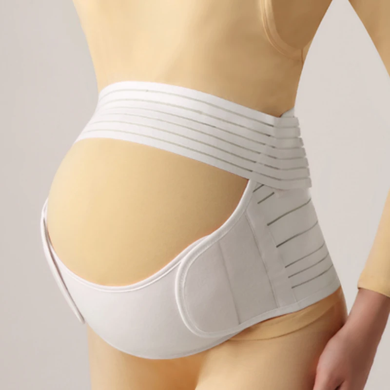 3 in 1 Breathable Self-adhesive Elastic Abdominal Binder Maternity Support Belt Pregnancy Seat Belt Adjuster