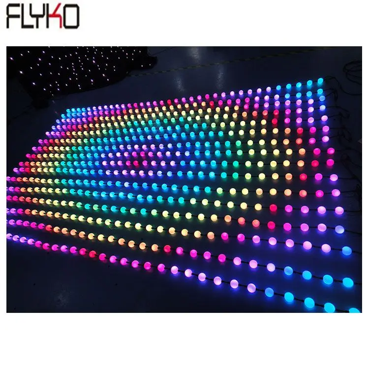Рождественская елка bal 3D dmx пиксельный шар RGB 360 градусов украшение 51 мм Диаметр полноцветный 3d светодиодный