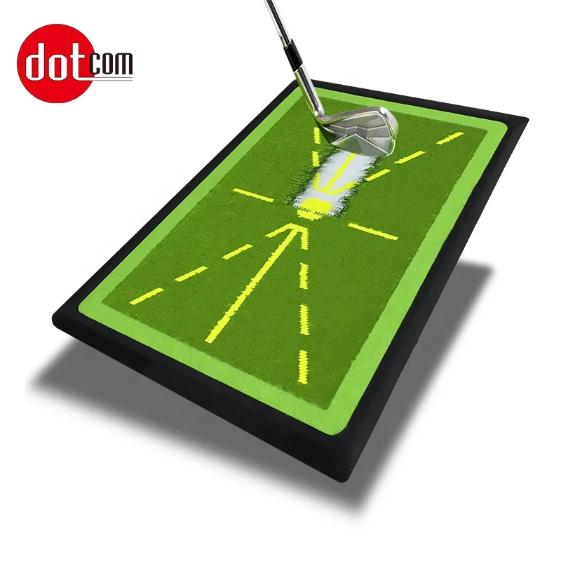 New Technologies instant swing feedback turf golf strike mat Impact Analysis Training Mat golf hitting mat