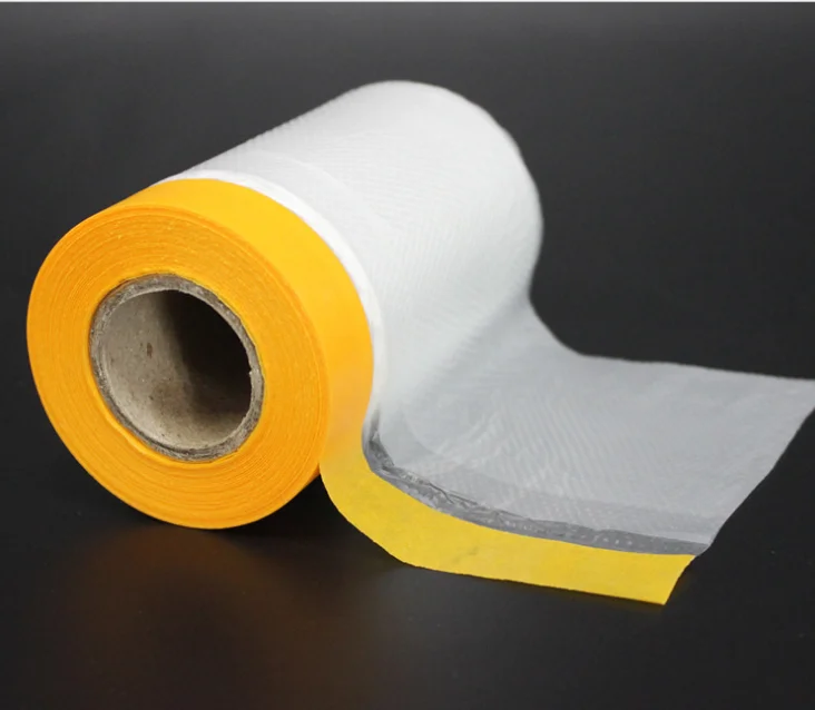 Adhesive Masking Pre-taped Film for Home Carpet Wall Overspray Painting Protective Film