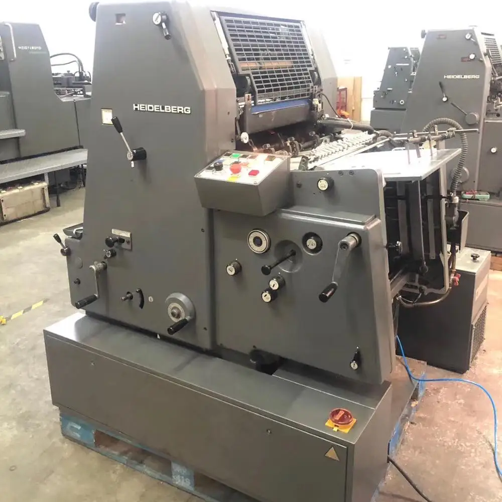 Imprenta offset Heidelber g GTO SM colore dos y cuatro con papels 68x87 520*360mm A3 A2