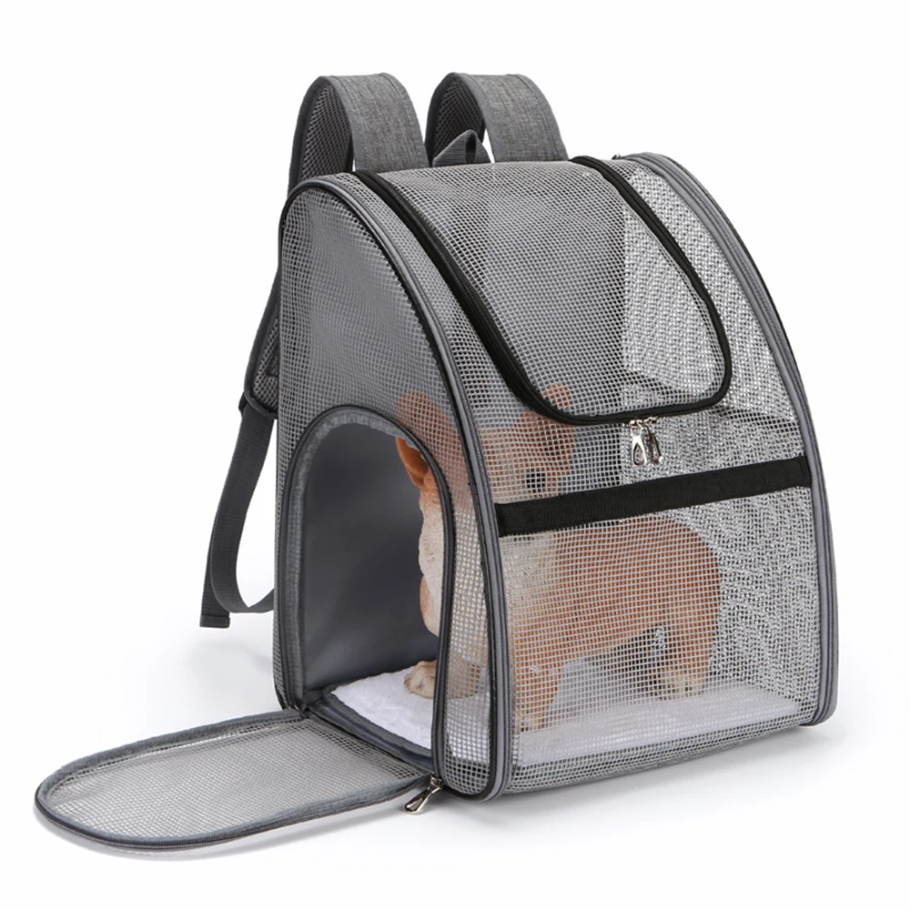 Wholesale Full Breathable Mesh Carrying Bag Travel Pet Carrier Backpack
