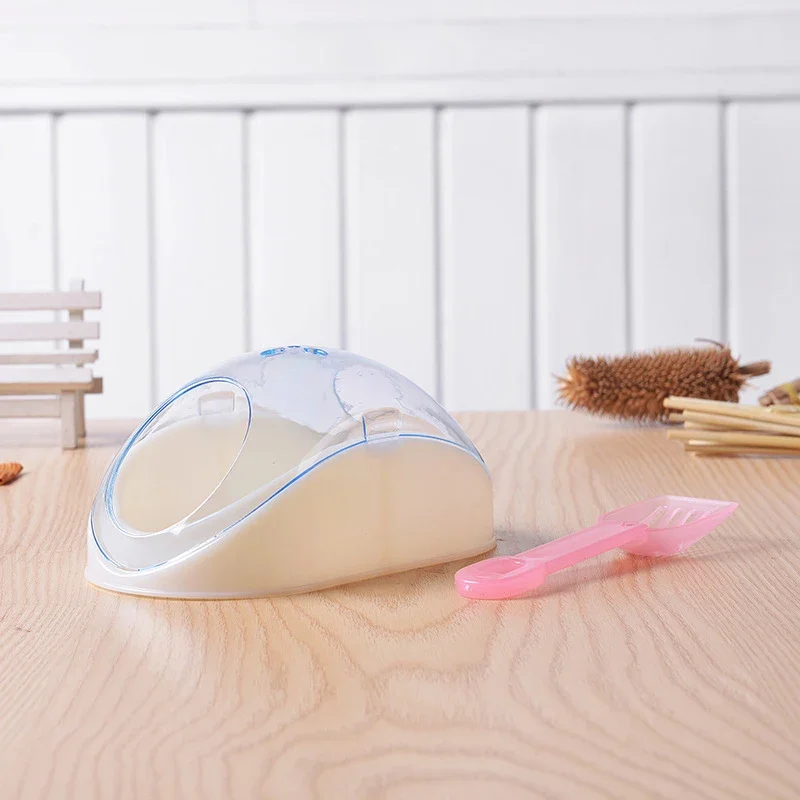 Cute Hamster Bathroom Creative Hamster Sand Bathroom Sand Bath Container With Shovel Pet Cleaning Supplies