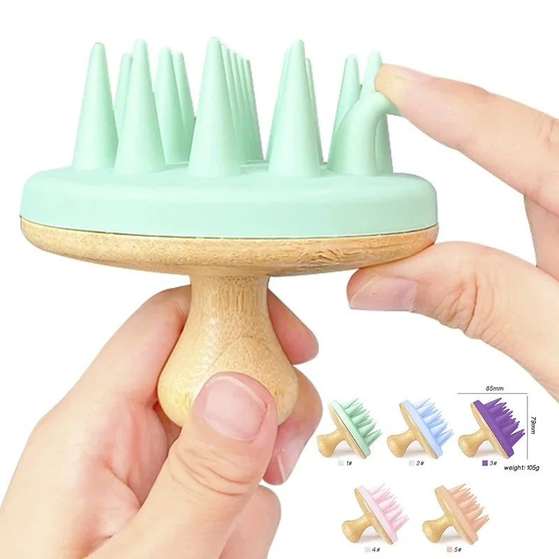 Wholesale Hair Care Scalp Head Massager Silicone Hair Growth Ease Dandruff brush For Women