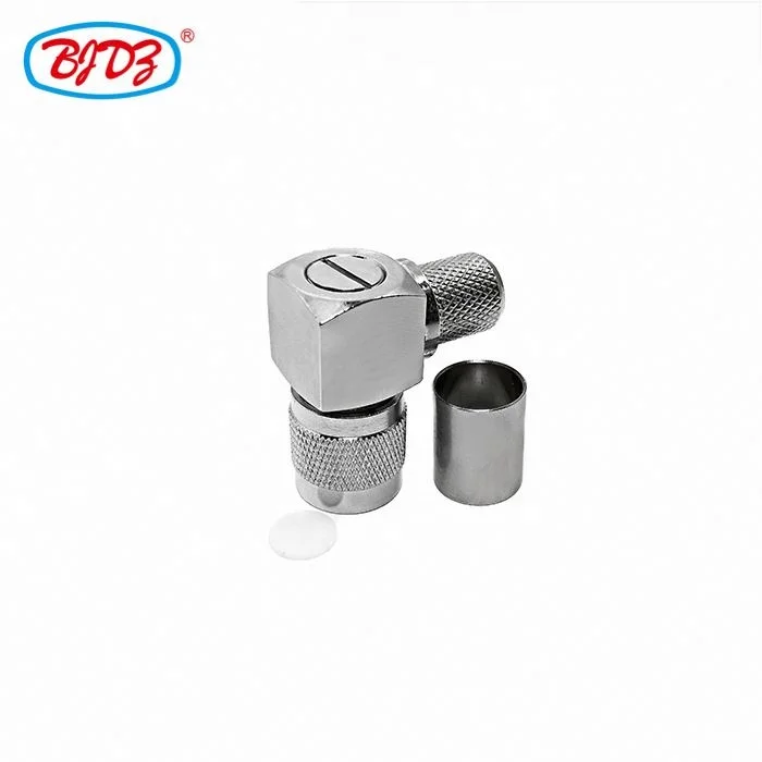 Manufacturer supply Wholesale TNC Male 90 degree crimp TNC plug male connector for LMR400 RG8 RG8 RF Coax Coaxial connector