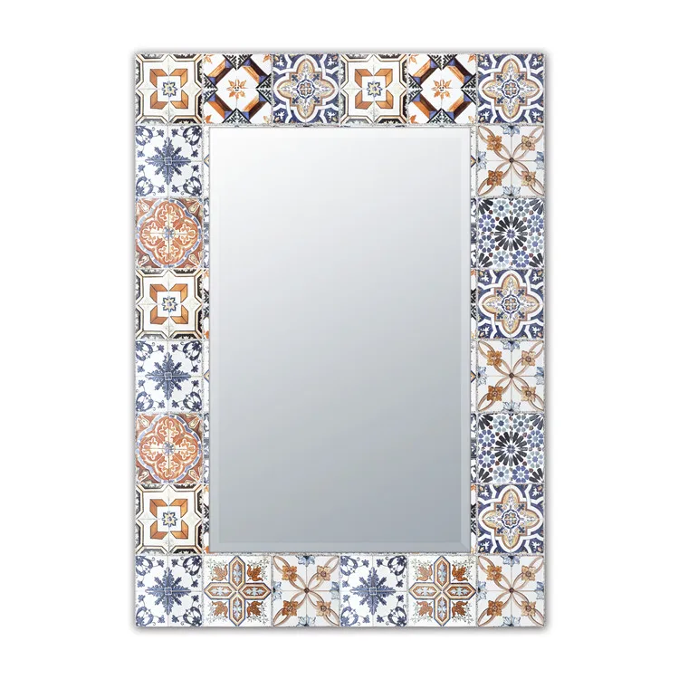 Отель ванной комнаты туалетный круглые настенные Европейский стиль ваннной и фоновая фотография в стиле ретро висячая стеклянная зеркальная поверхность