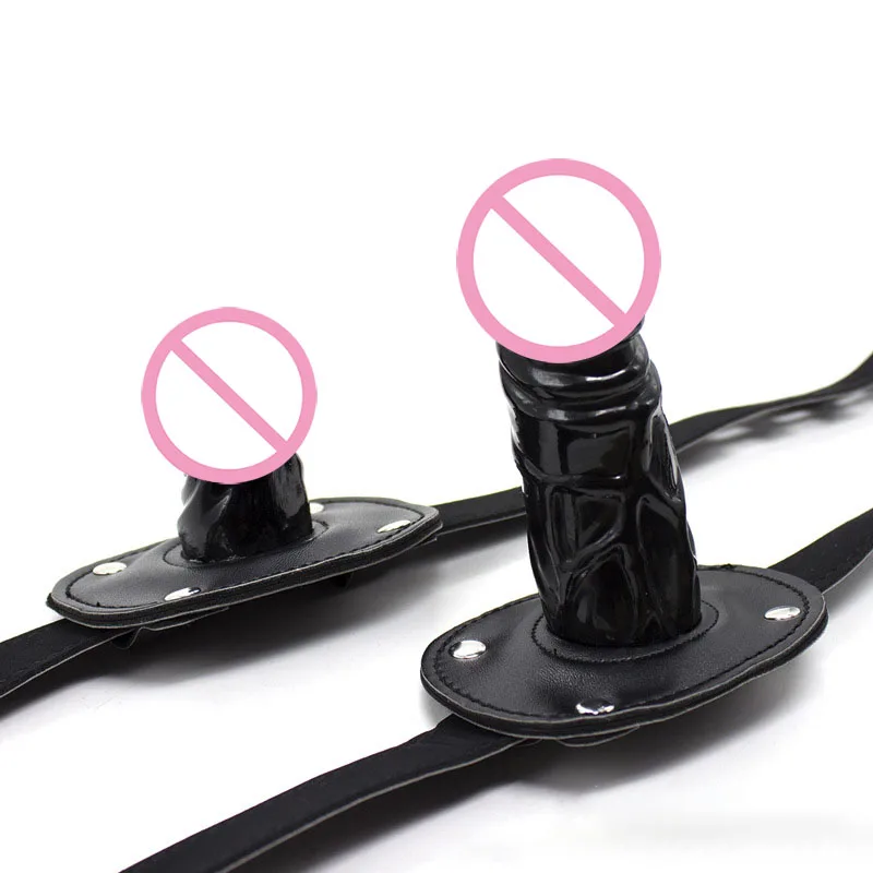 Factory Direct Sale Mouth Plug Bondage Toy Flirting Lengthened Width Penis Dildo Mouth Plugs