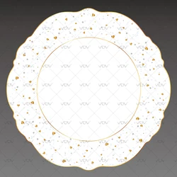 Оптовая продажа, фарфор с изысканным дизайном в форме цветка, фарфор, 10,5 дюйма, набор фарфоровых тарелок ручной росписи, керамика для ужина