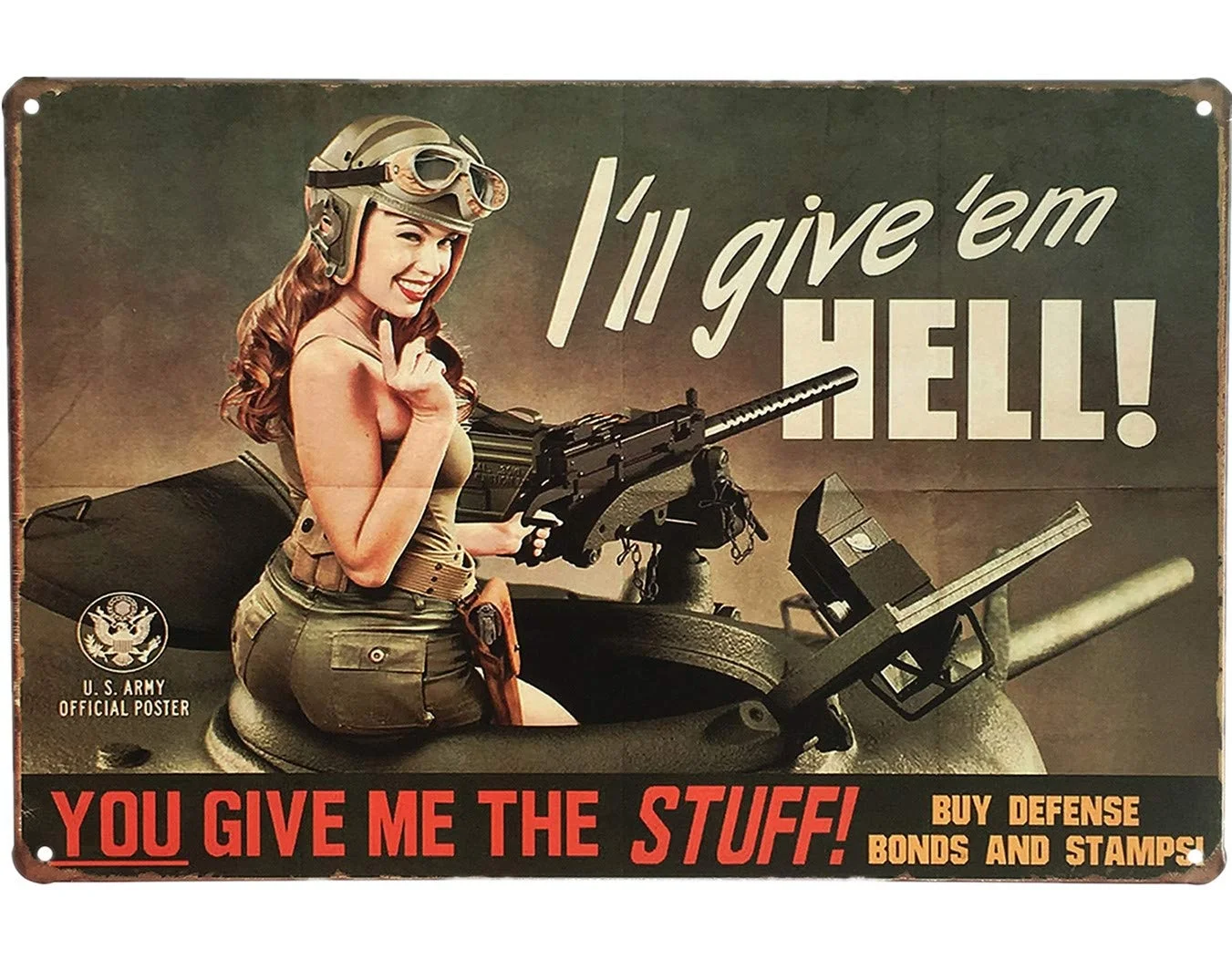 
Decorative Wholesale Vintage Custom Metal Plate Printing Tin Metal Sign 